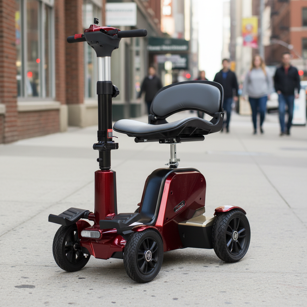 Metallic Red CityBug Mobility Scooter Front View