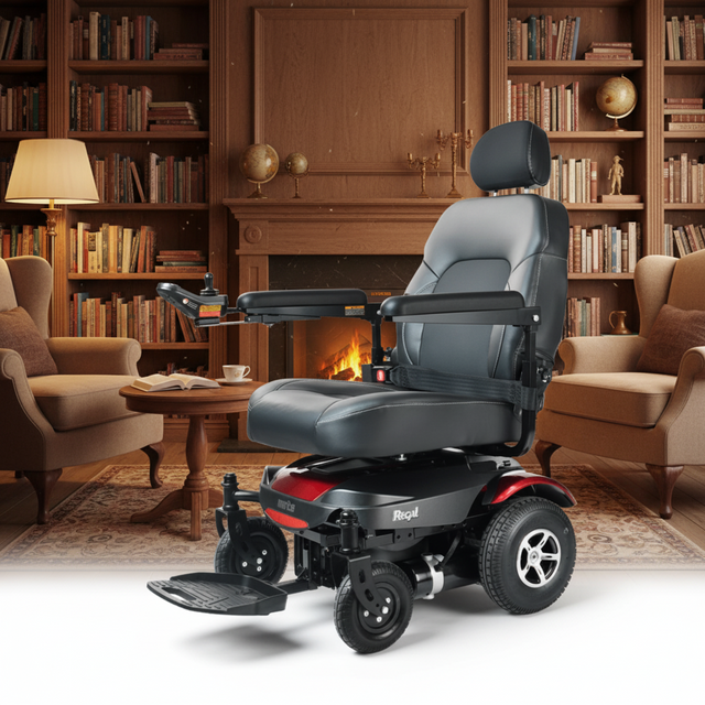 Merits Health Regal Rear-Wheel-Drive Electric Wheelchair P310 Wheelchairs Merits Health Red
