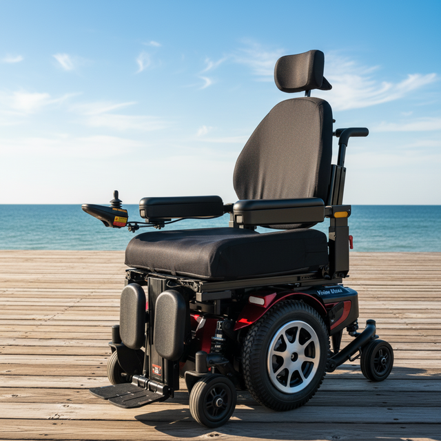 Merits Health Vision Ultra Power Tilt Electric Wheelchair P325 Wheelchairs Merits Health Red