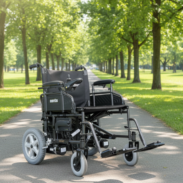 Merits Travel Ease HD Bariatric Foldable Power Wheelchair P181