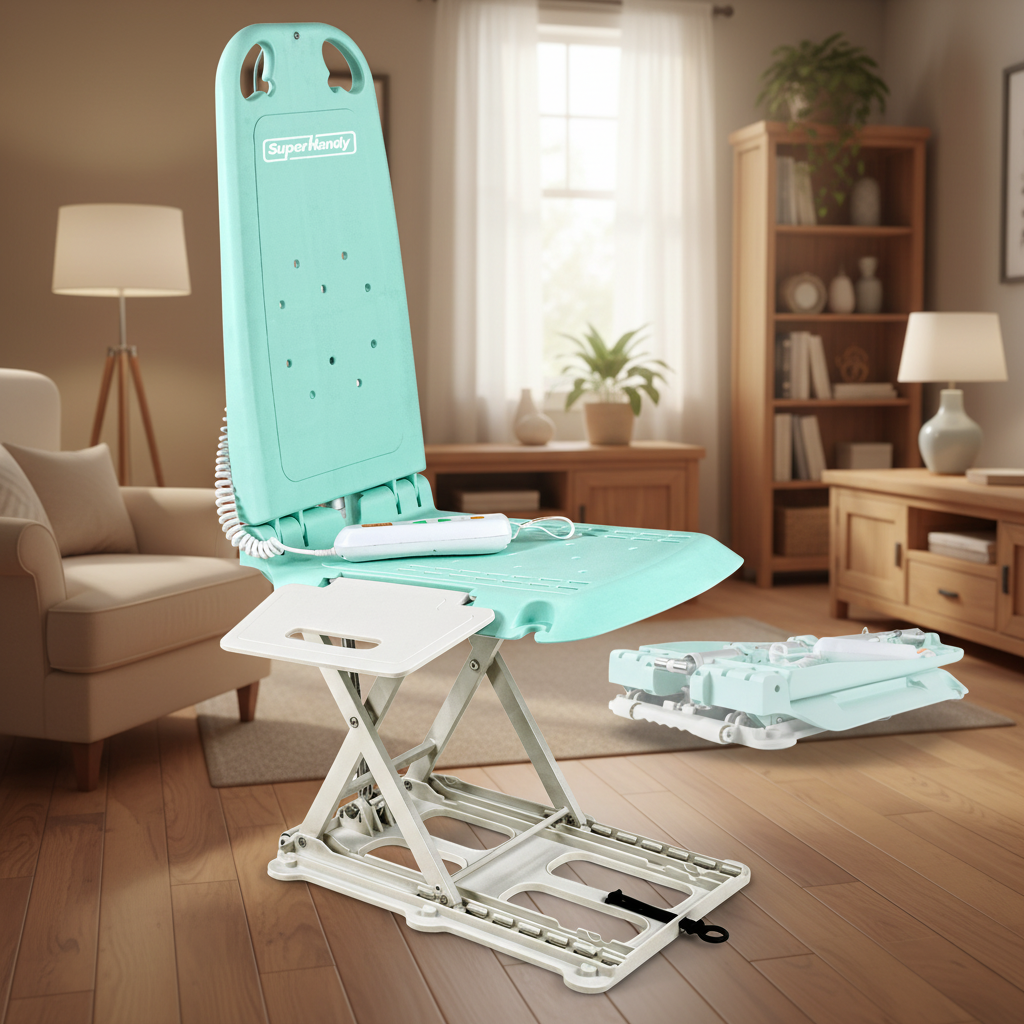 GoRise LT Portable Floor Lift - Lightweight (19lbs), Lift up to 330 Lbs, IP68 Waterproof