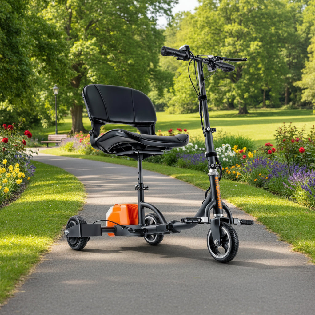 Passport Mobility Scooter - 48V 2Ah Battery, Lightweight (35 lbs), Foldable + Extra Battery