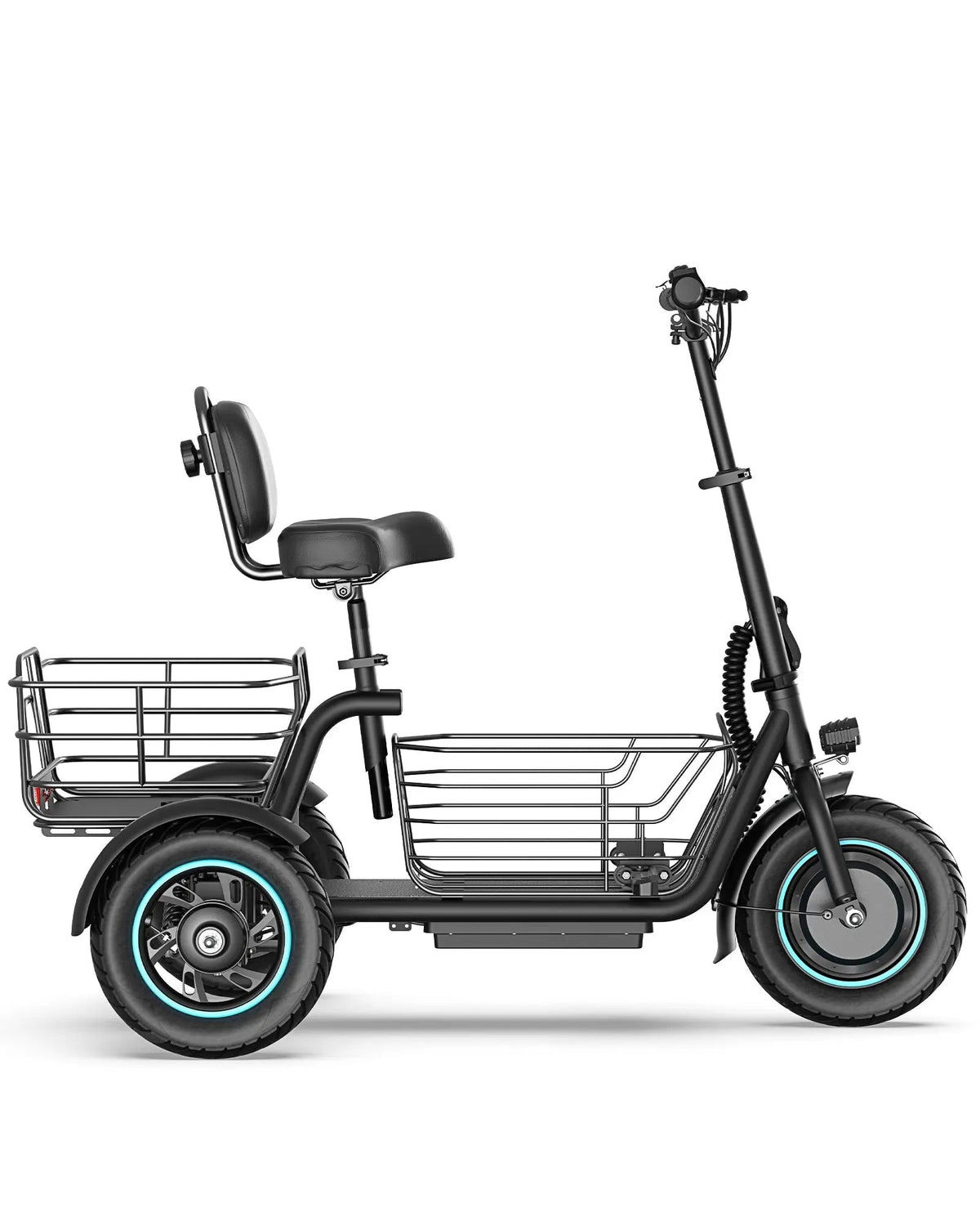 Gyroor   C5   Electric   Trike   –   1000W   Peak,   30-Mile   Range   &   Dual   Baskets