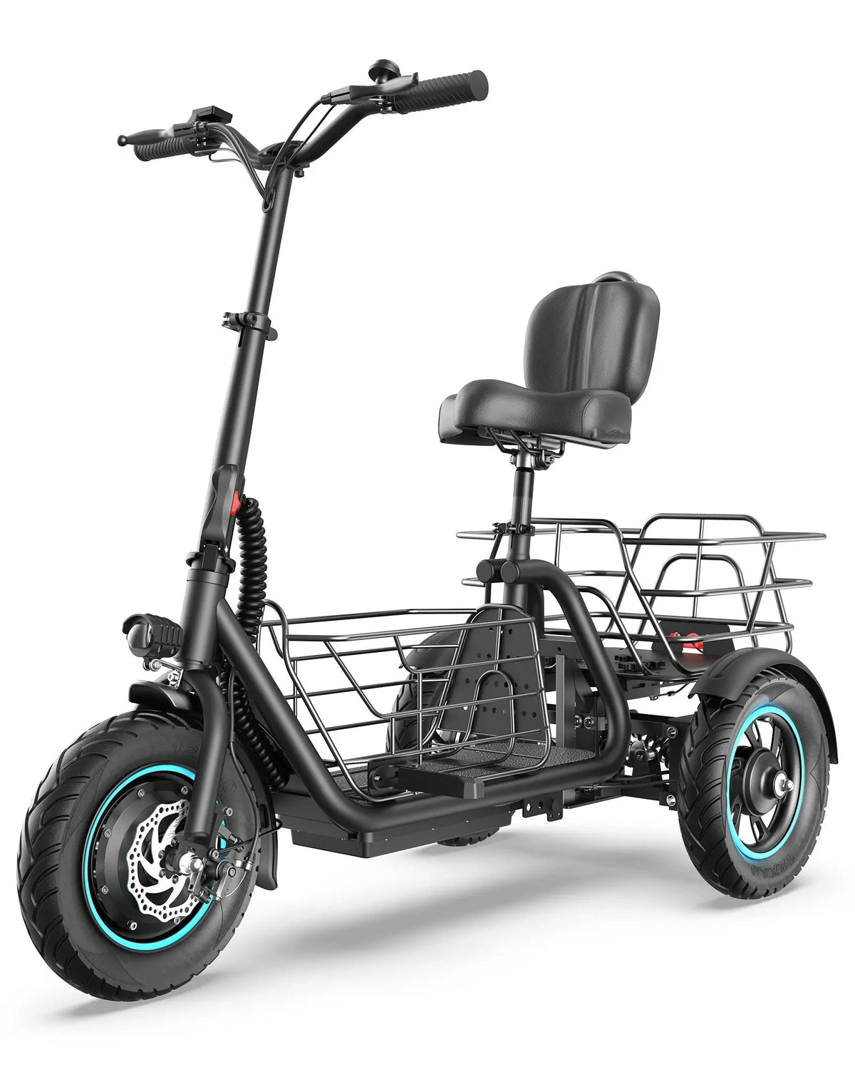 Gyroor   C5   Electric   Trike   –   1000W   Peak,   30-Mile   Range   &   Dual   Baskets