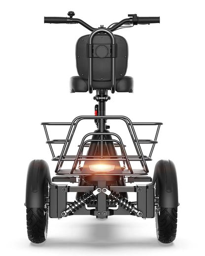 Gyroor   C5   Electric   Trike   –   1000W   Peak,   30-Mile   Range   &   Dual   Baskets