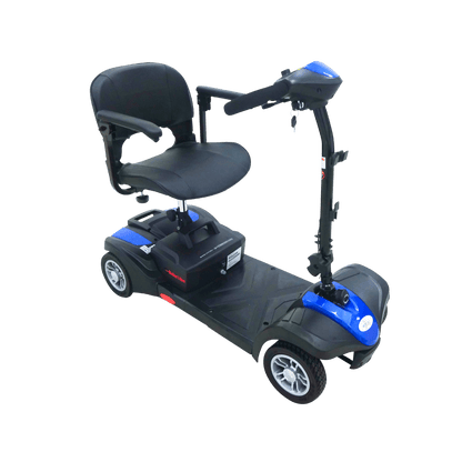 Blue MiniRider Lite Portable Mobility Scooter Side View