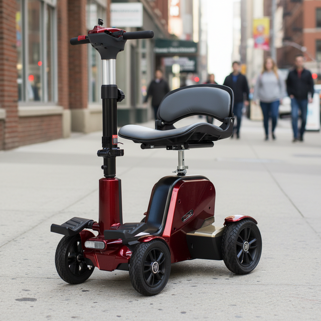 Metallic Red CityBug Mobility Scooter Front View