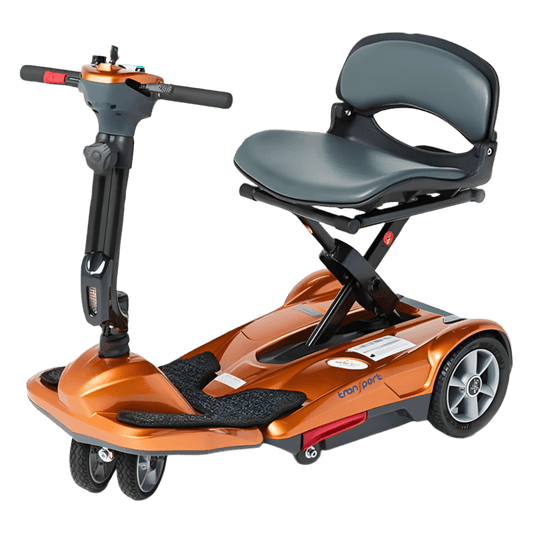 Copper EV Rider Easy Move Folding Travel Scooter Side View