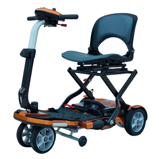 Copper Transport Plus Foldable Mobility Scooter Angled View