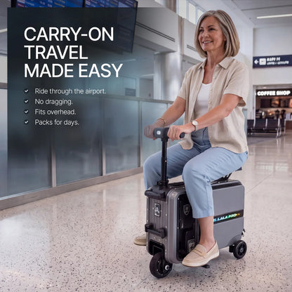 Elala Pro - The Dual Suspension Rideable Carry-On