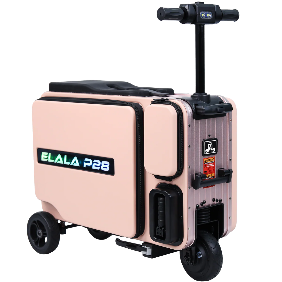 Elala P28 - The Rideable Checked Suitcase Built for Two