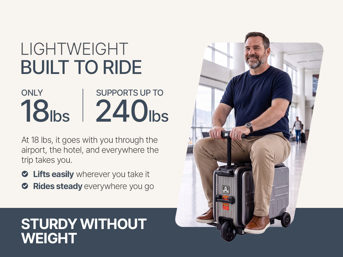 Elala Lite - The Lightweight Rideable Carry-On