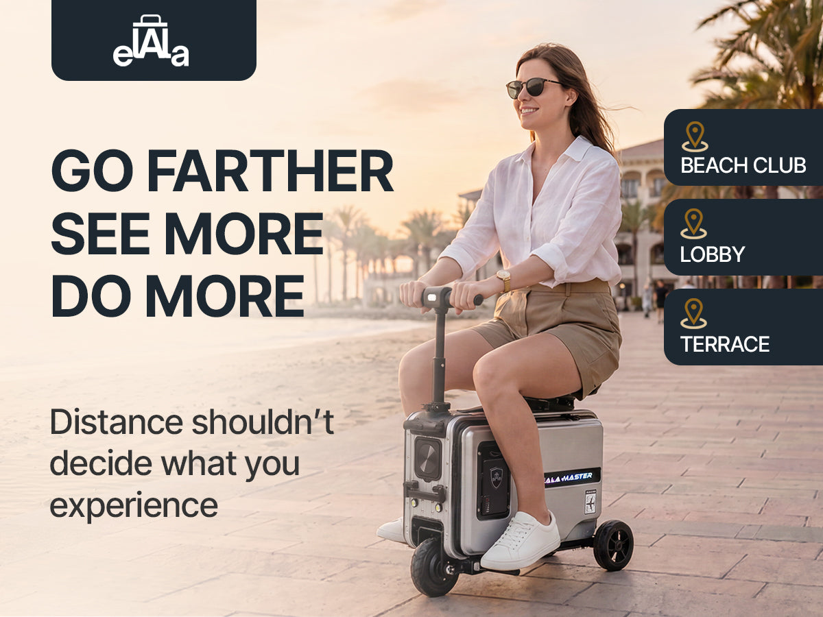 Elala Master - The Rideable Carry-On Built for Two