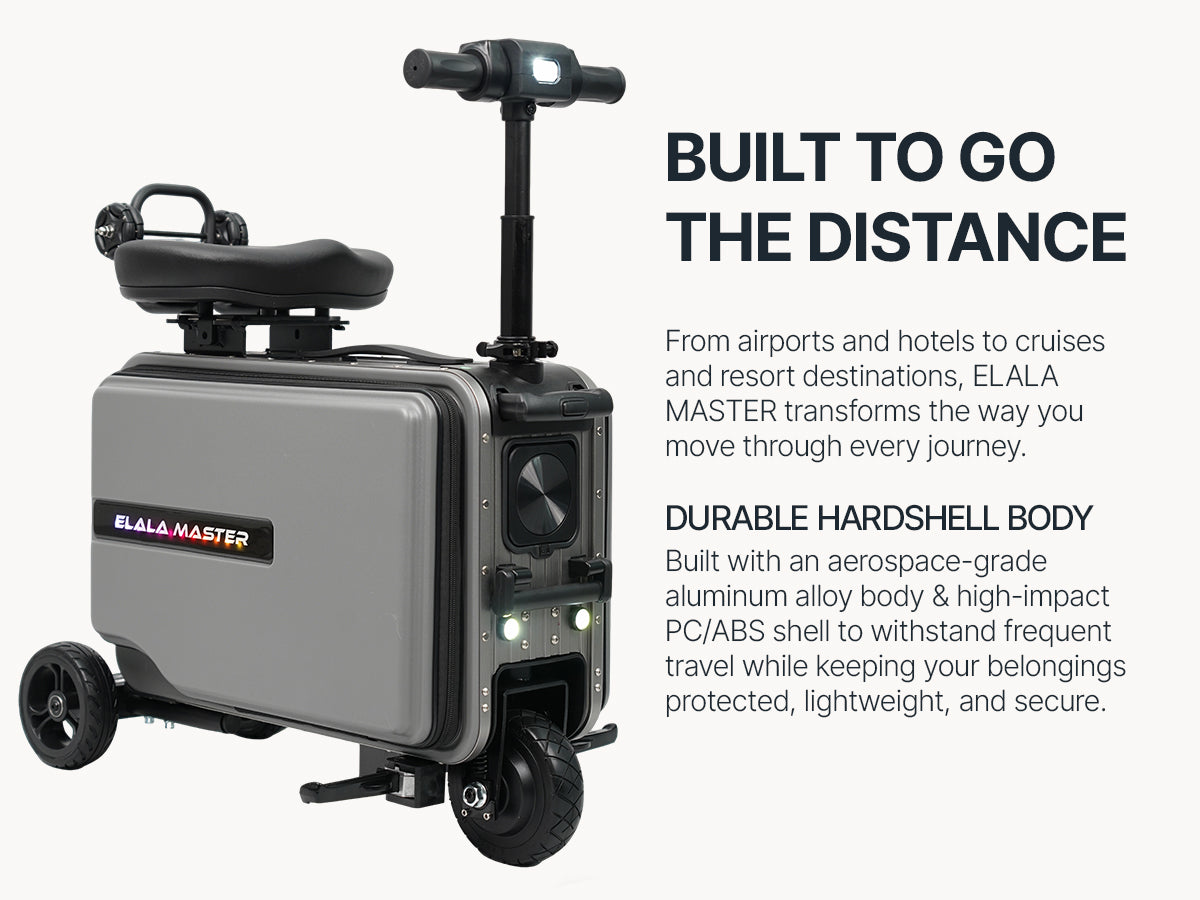Elala Master - The Rideable Carry-On Built for Two