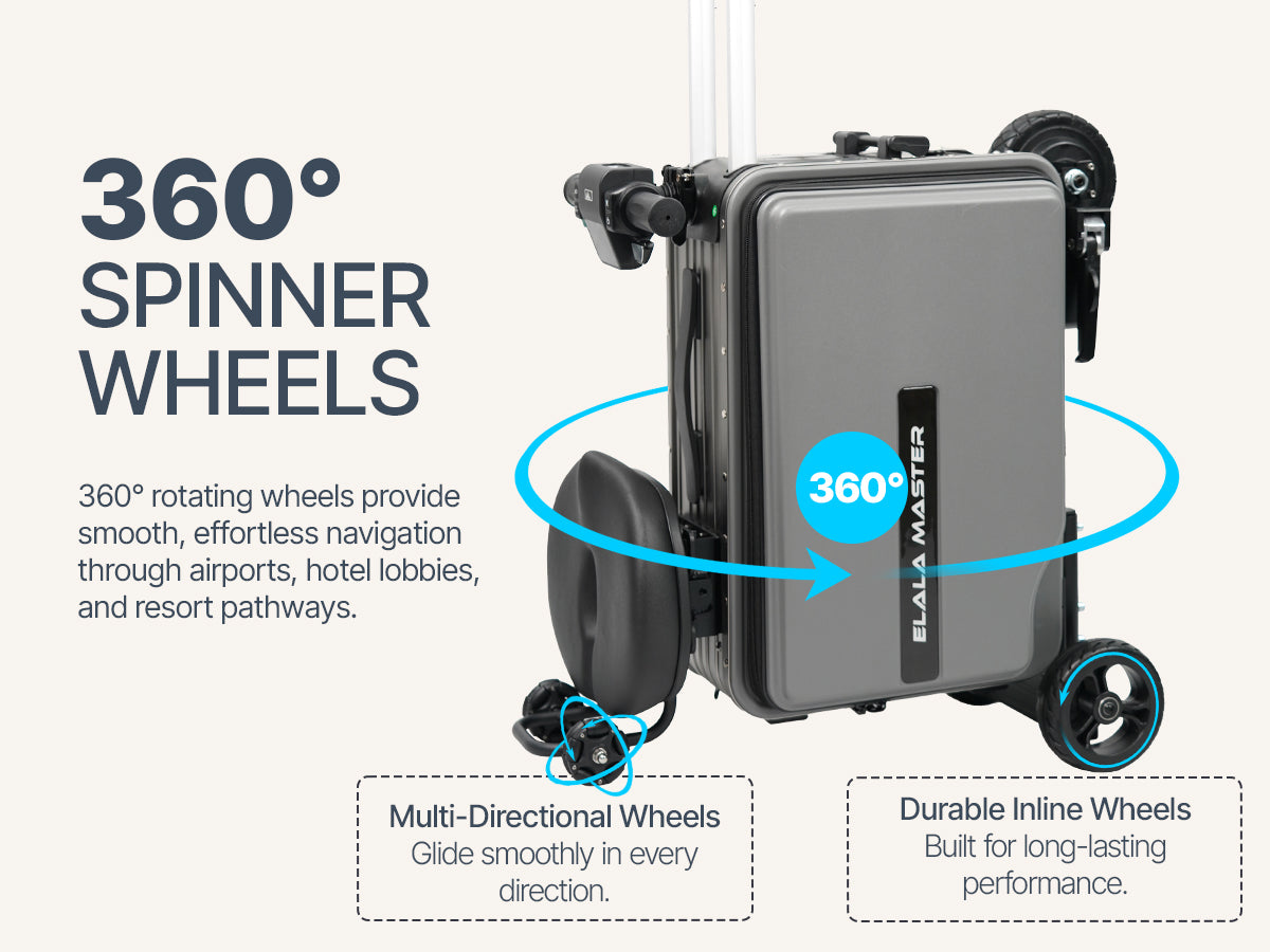 Elala Master - The Rideable Carry-On Built for Two