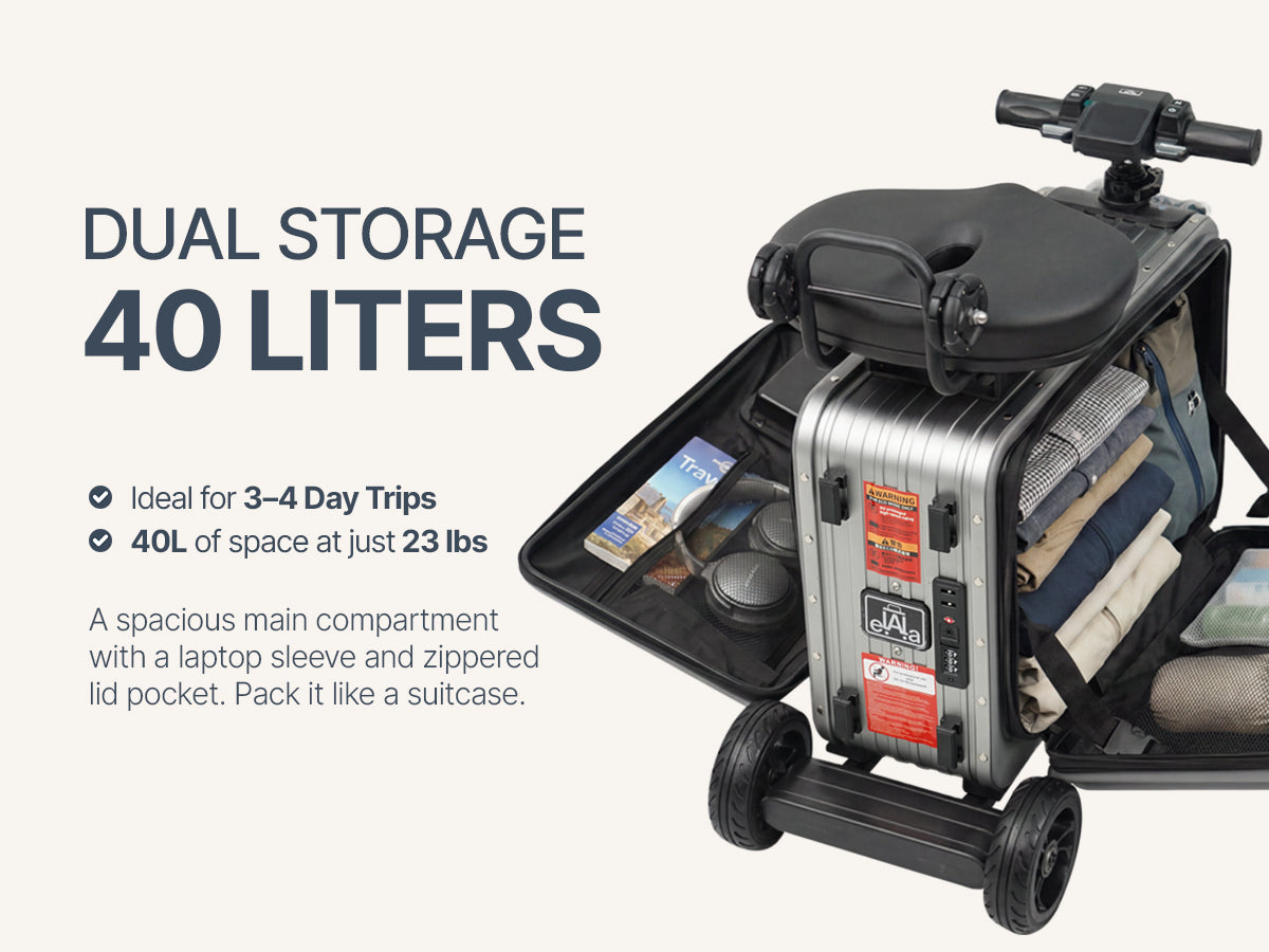 Elala Master - The Rideable Carry-On Built for Two