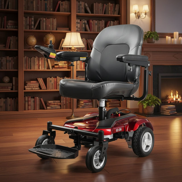 Merits EZ GO Electric Power Wheelchair P321 Wheelchairs Merits Health Red  