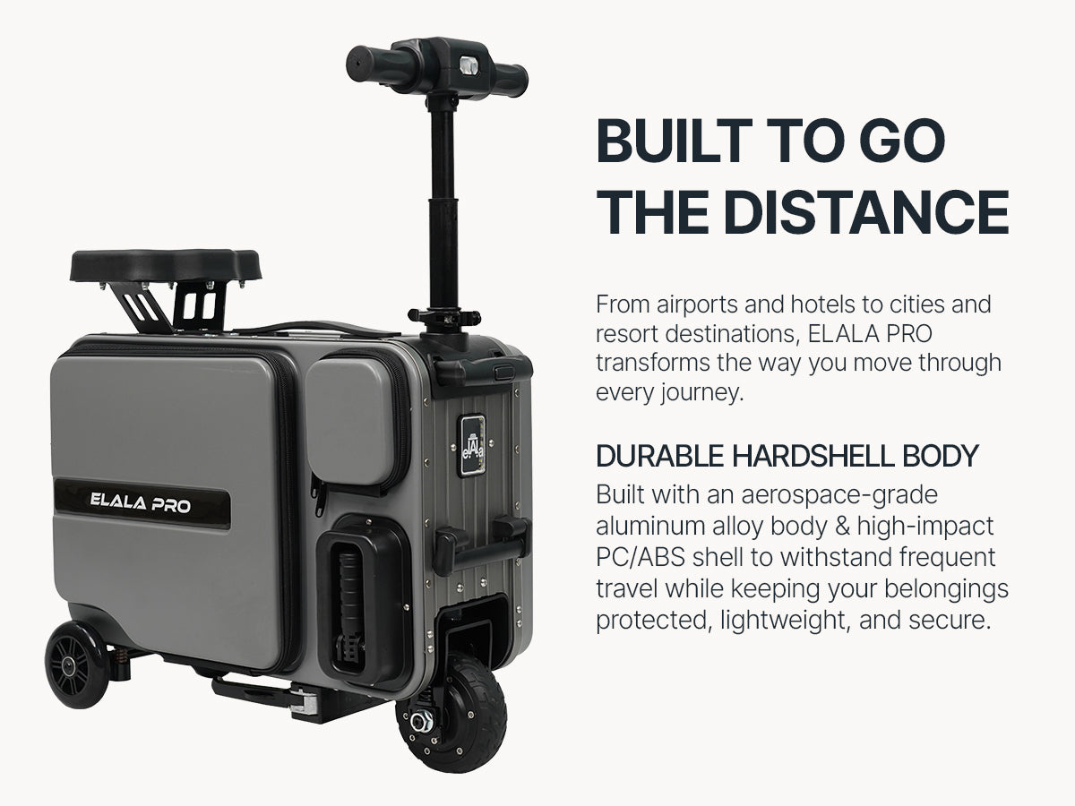 Elala Pro - The Dual Suspension Rideable Carry-On