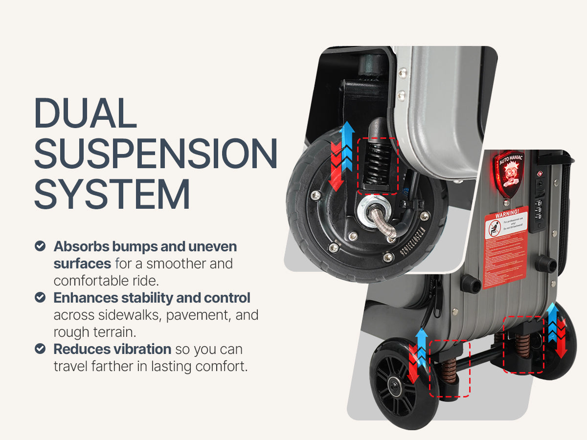 Elala Pro - The Dual Suspension Rideable Carry-On