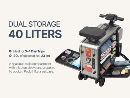 Elala Pro - The Dual Suspension Rideable Carry-On