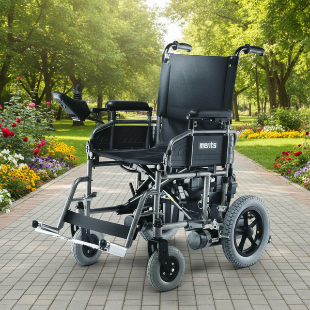 Merits Travel Ease Foldable Power Wheelchair P101