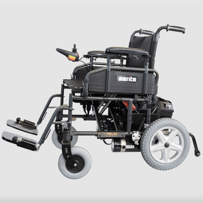Merits Travel Ease HD Bariatric Foldable Power Wheelchair P181