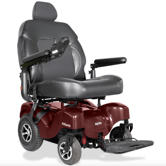 Merits Health Atlantis Heavy Duty Bariatric Power Electric Wheelchair P710 Wheelchairs Merits Health Red  