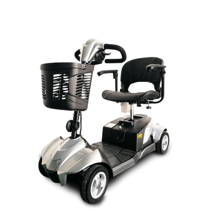 Silver EV Rider CityCruzer Mobility Scooter Side View