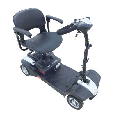 Silver MiniRider Lite Portable Mobility Scooter Side View