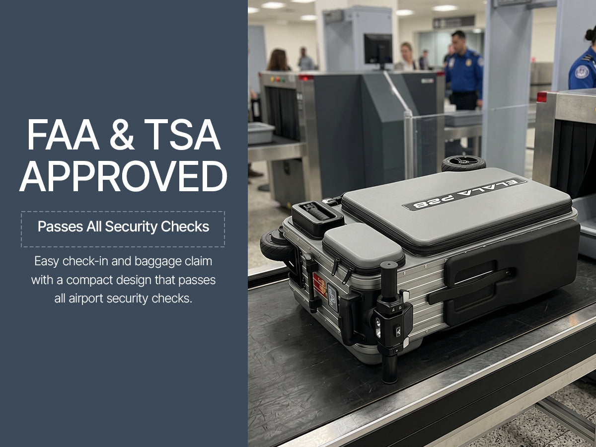 Elala P28 - The Rideable Checked Suitcase Built for Two