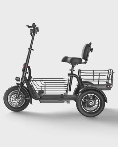 Gyroor   C5   Electric   Trike   –   1000W   Peak,   30-Mile   Range   &   Dual   Baskets