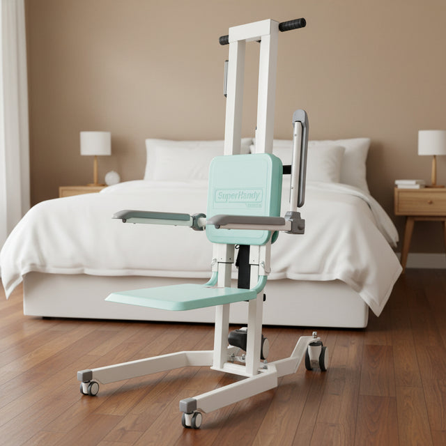 GoRise TX Patient Transfer Lift 500 lb Capacity, Portable Floor-to-Stand with Ergonomic Support
