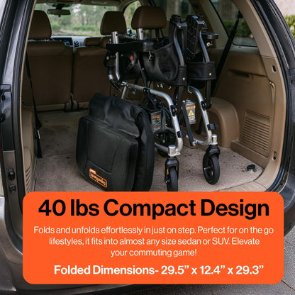 SuperHandy GoRide 2 Plus Electric Wheelchairs – Lightweight, Foldable Power Chairs - 300 Lb Max