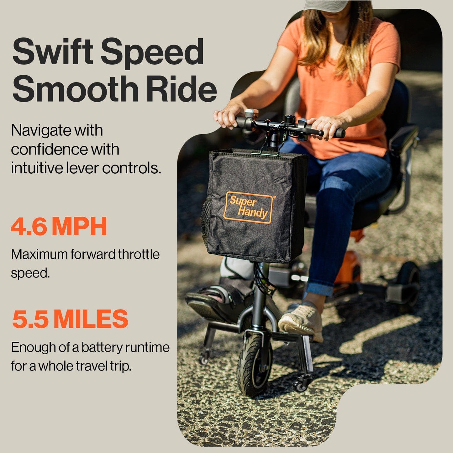 Passport Plus Mobility Scooter - 48V 2Ah Battery, 330Lb Max Weight