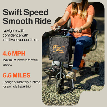 Passport Plus Mobility Scooter - 48V 2Ah Battery, 330Lb Max Weight