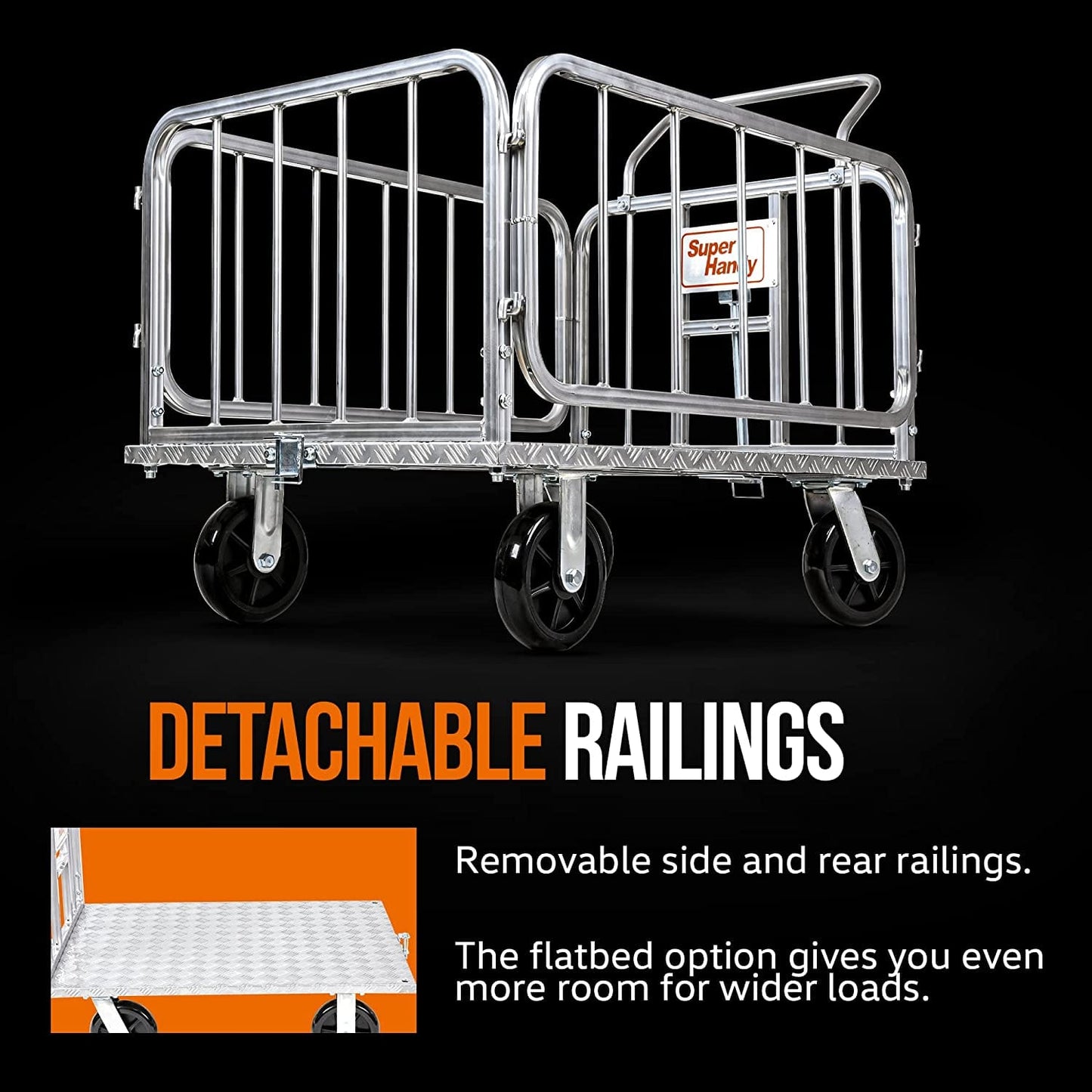 Platform Cart - 1200Lb Capacity, Connects Directly to Utility Tugger