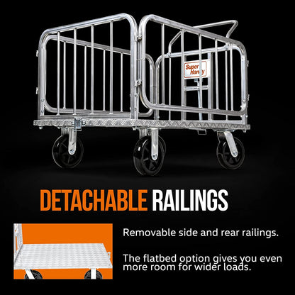 Platform Cart - 1200Lb Capacity, Connects Directly to Utility Tugger
