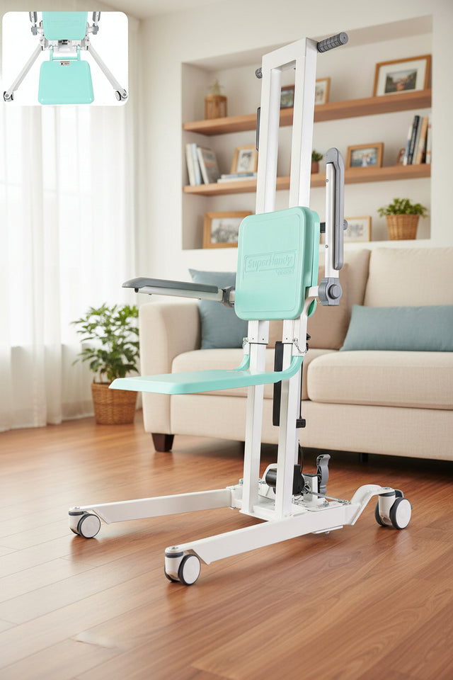 SuperHandy Transfer Floor Lift for Elderly, 500 lb Capacity Sit-to-Stand & Floor-to-Chair Lift